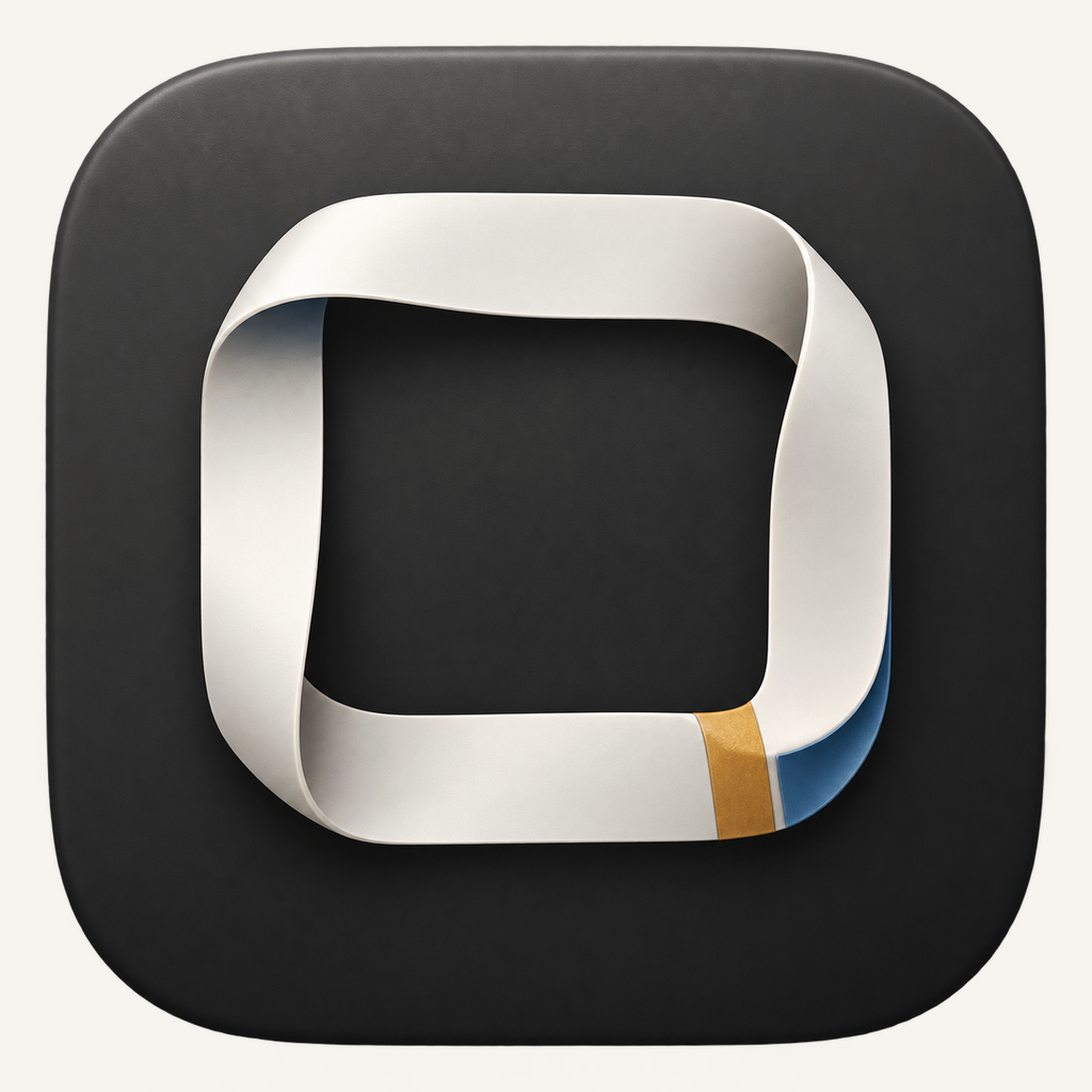 Looploom folded audio ribbon icon