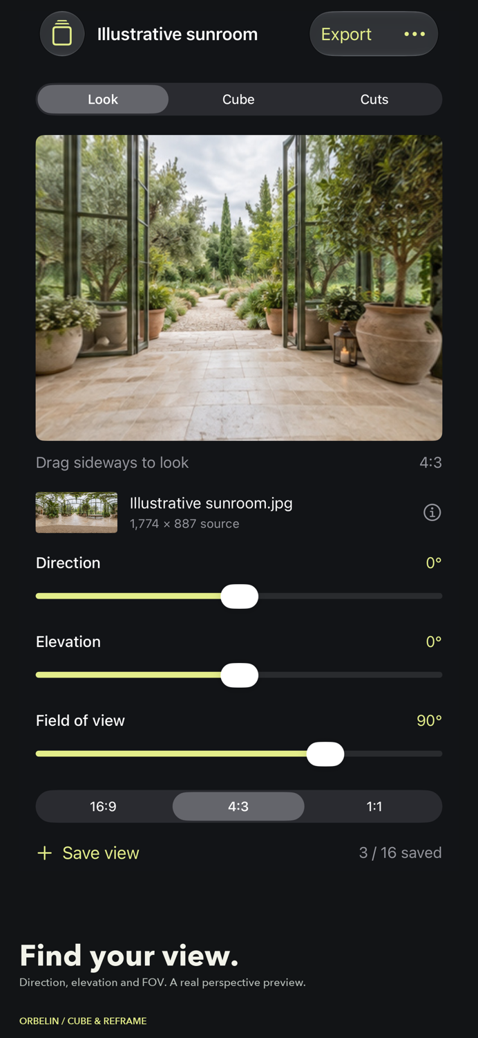 Actual Orbelin perspective editor