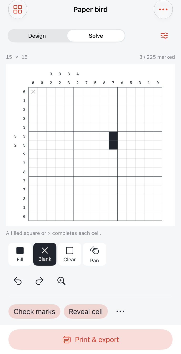 Actual test-solve progress