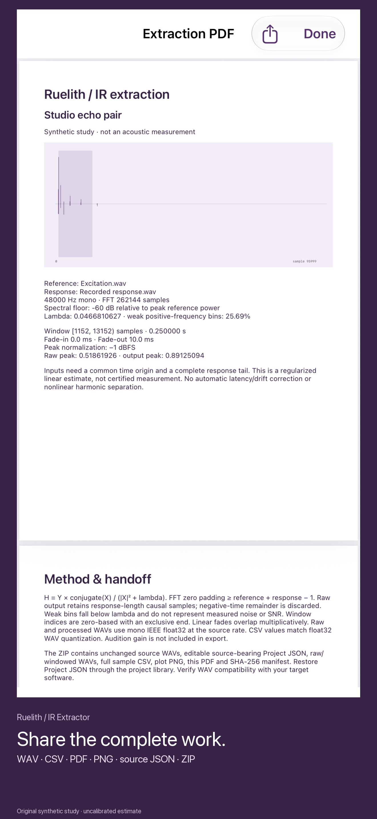 Actual extraction PDF preview