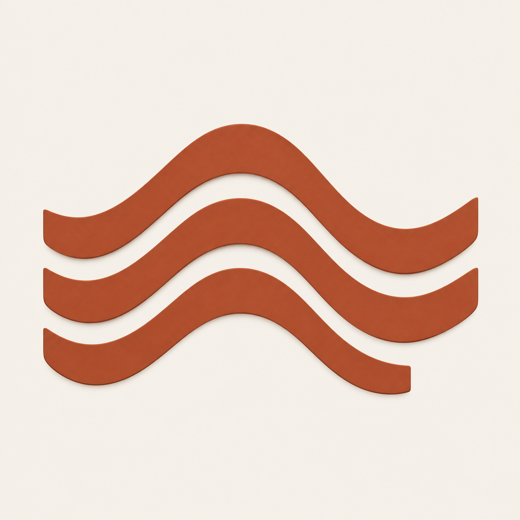 Wavelyn wave ribbon icon