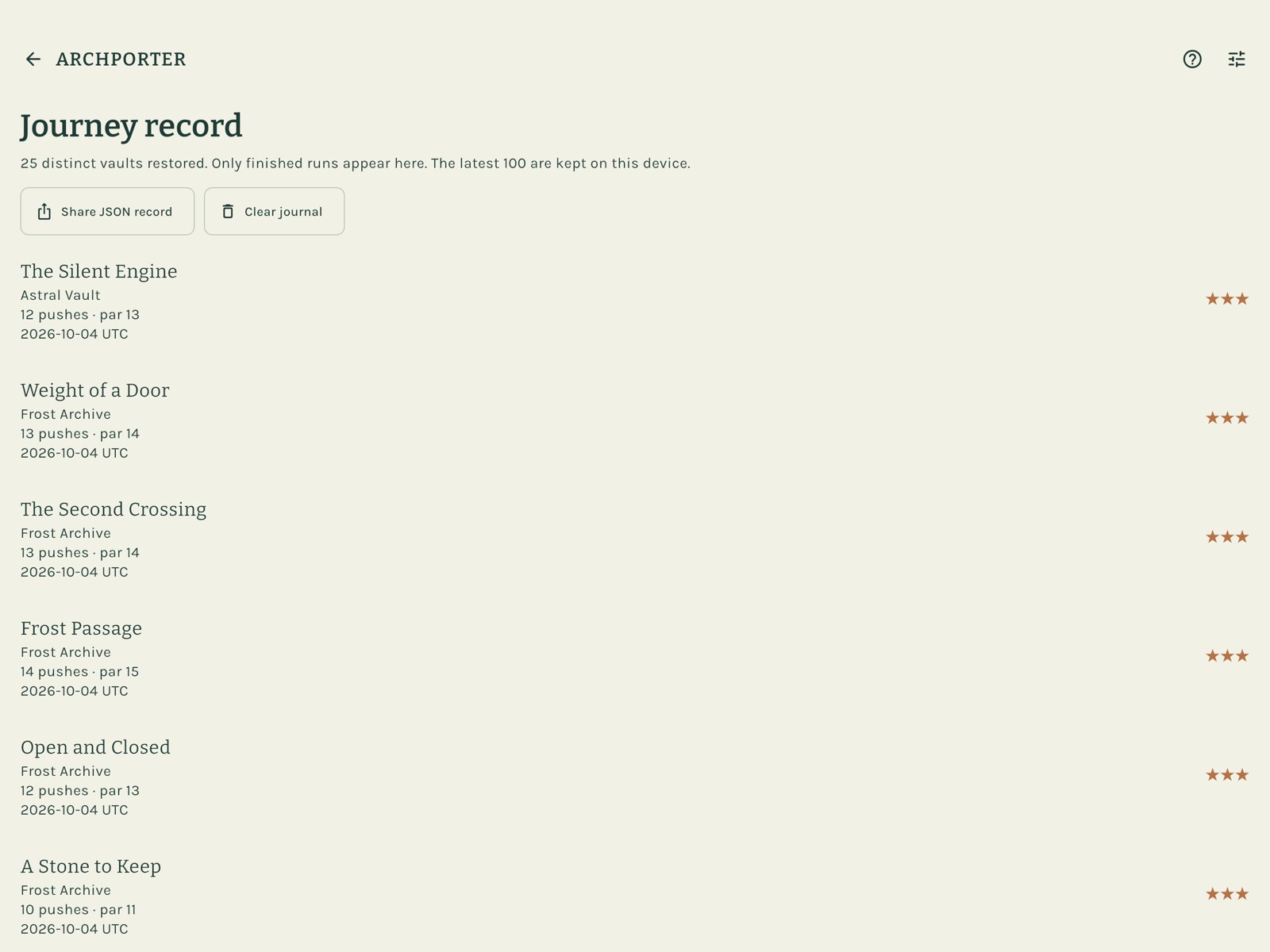 Actual native Leave your mark. game screen