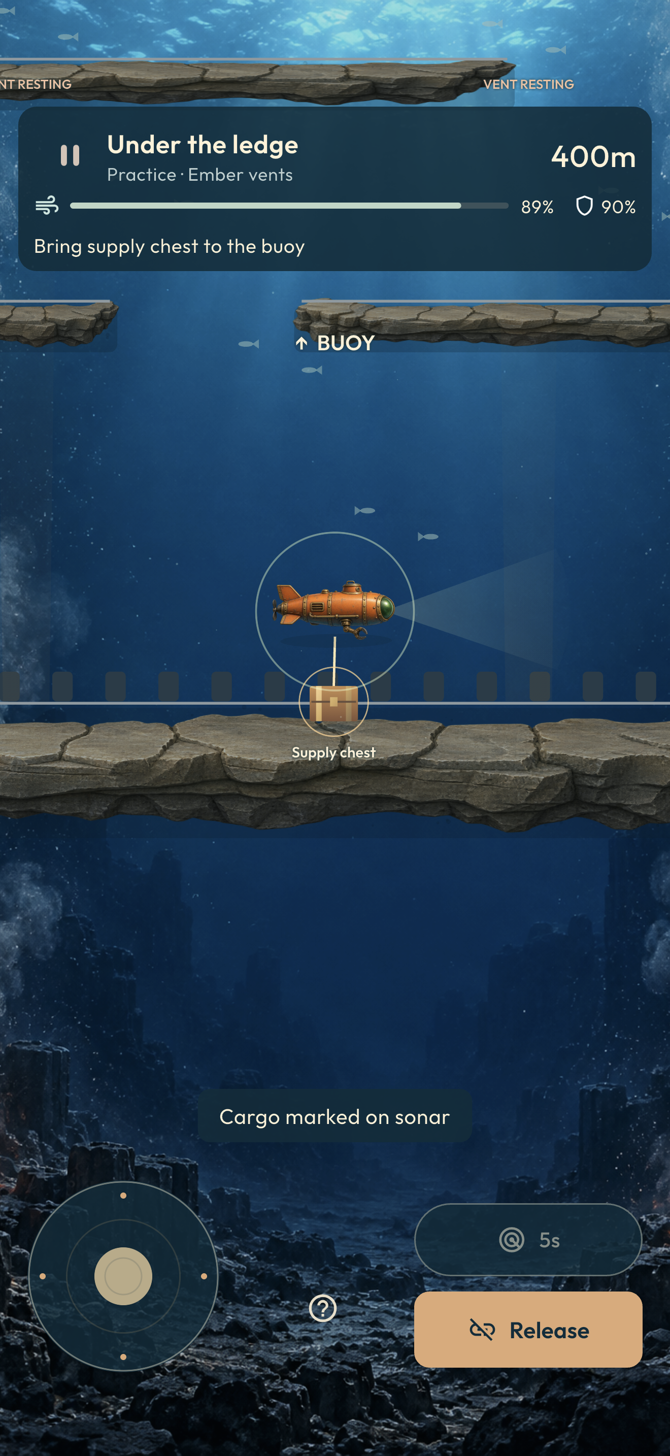 Actual gameplay in Ember vents