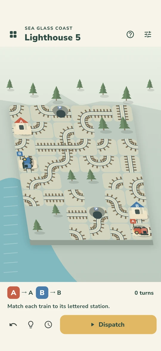 Actual sea coast railway gameplay