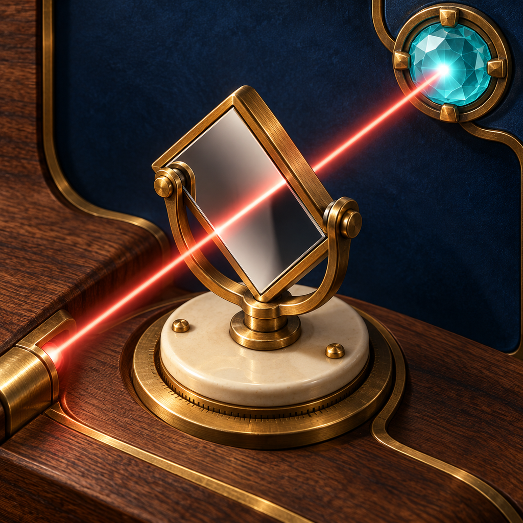 Brass mirror and glass receiver Lumenrook icon