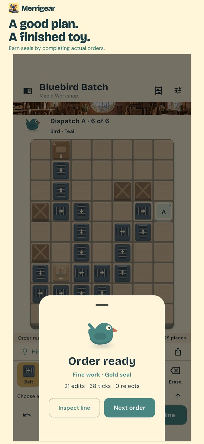 Actual Merrigear game screen 3