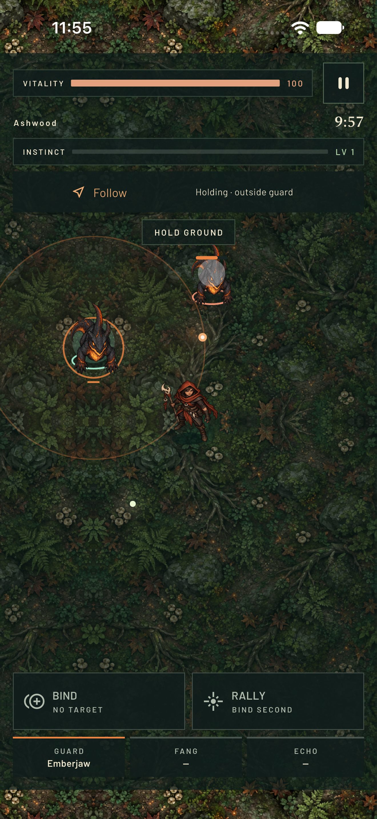 Actual Pactwild live hunt with held companions and Guard coverage