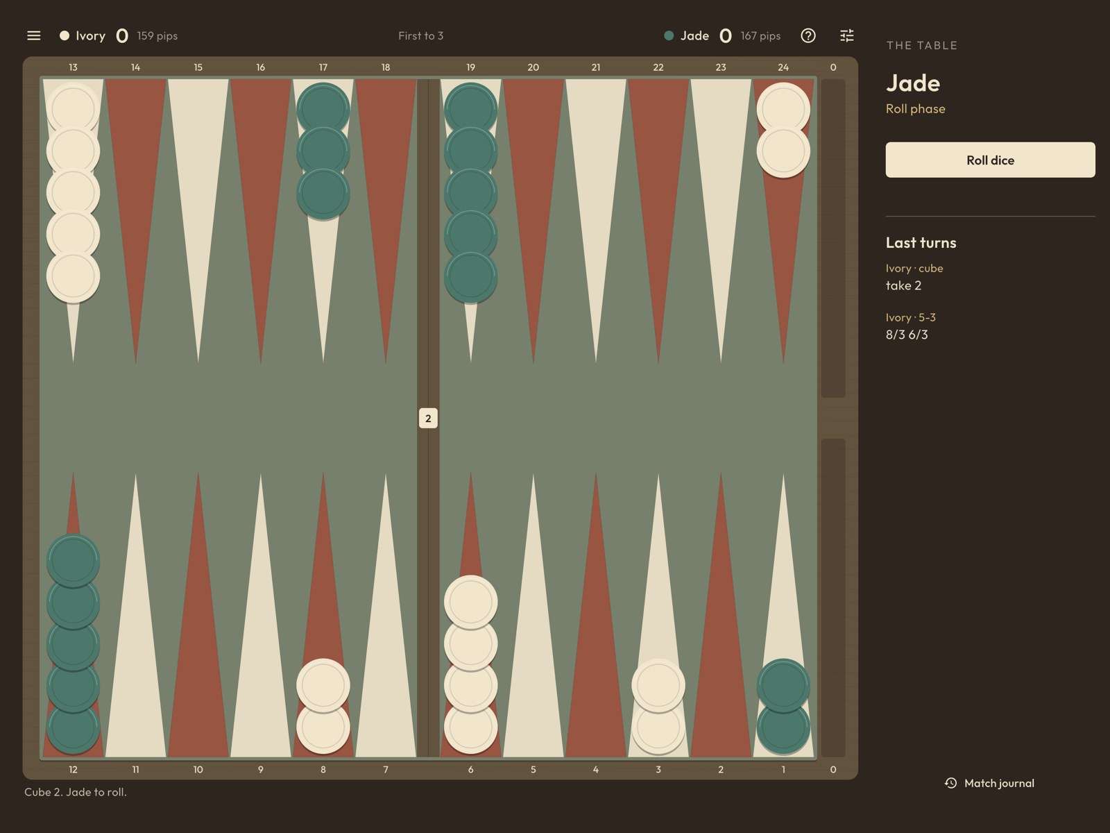 Actual same-device two-player board