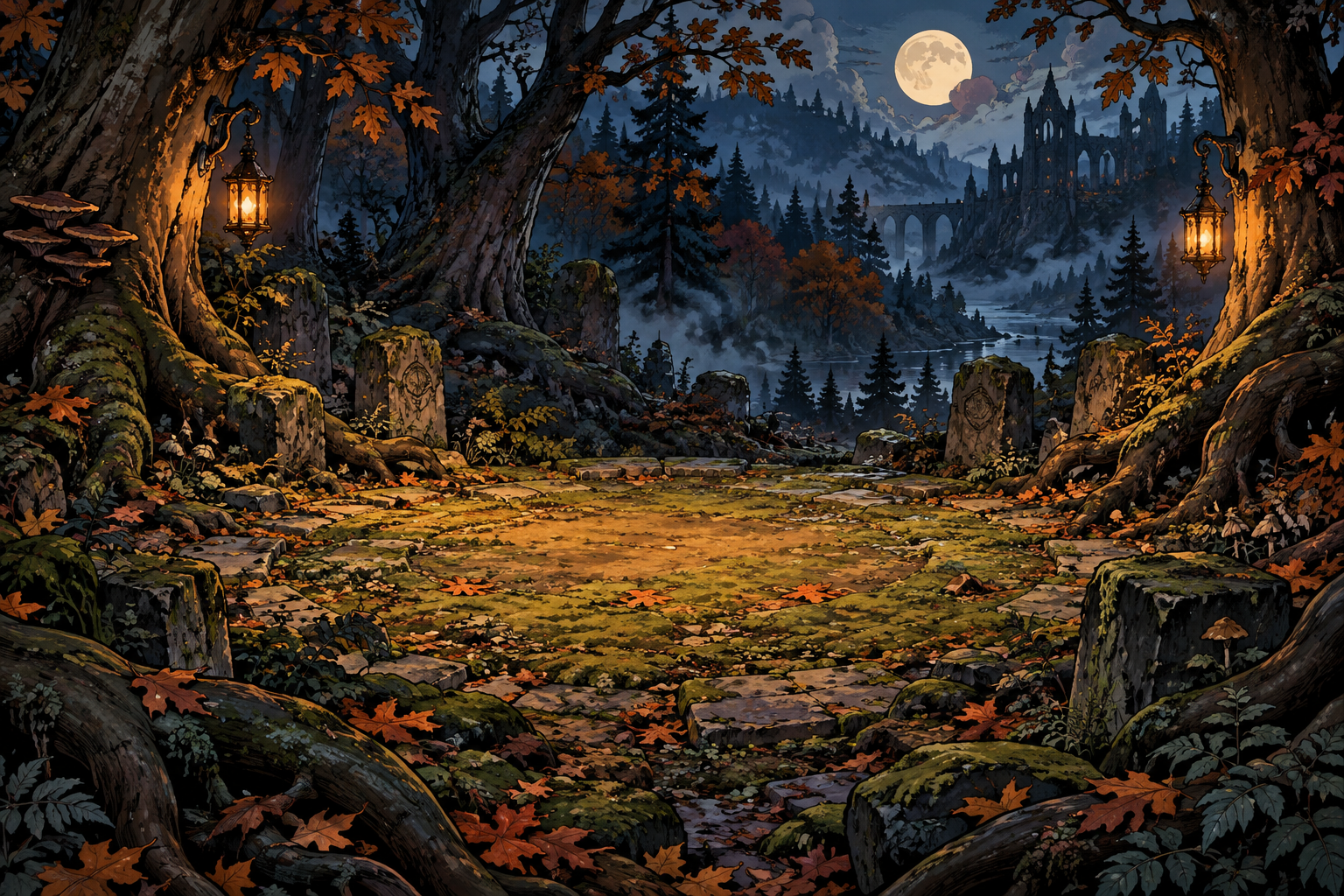 Briarwood game environment illustration