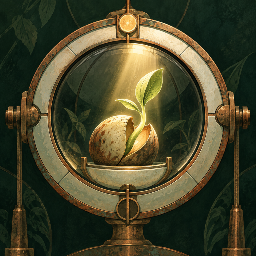 Glass seed and copper Solarium icon