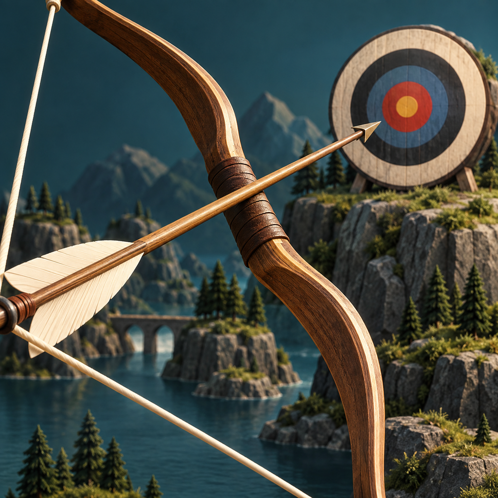 Original Yewline bow and ring target artwork